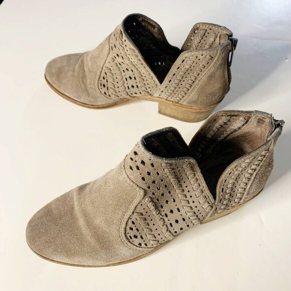 Vince Camuto Prasata Suede Leather Ankle Bootie - Picture 12 of 12